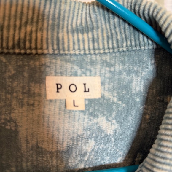 POL Green Corduroy Flannel Pockets Jacket Shacket - Picture 3 of 4